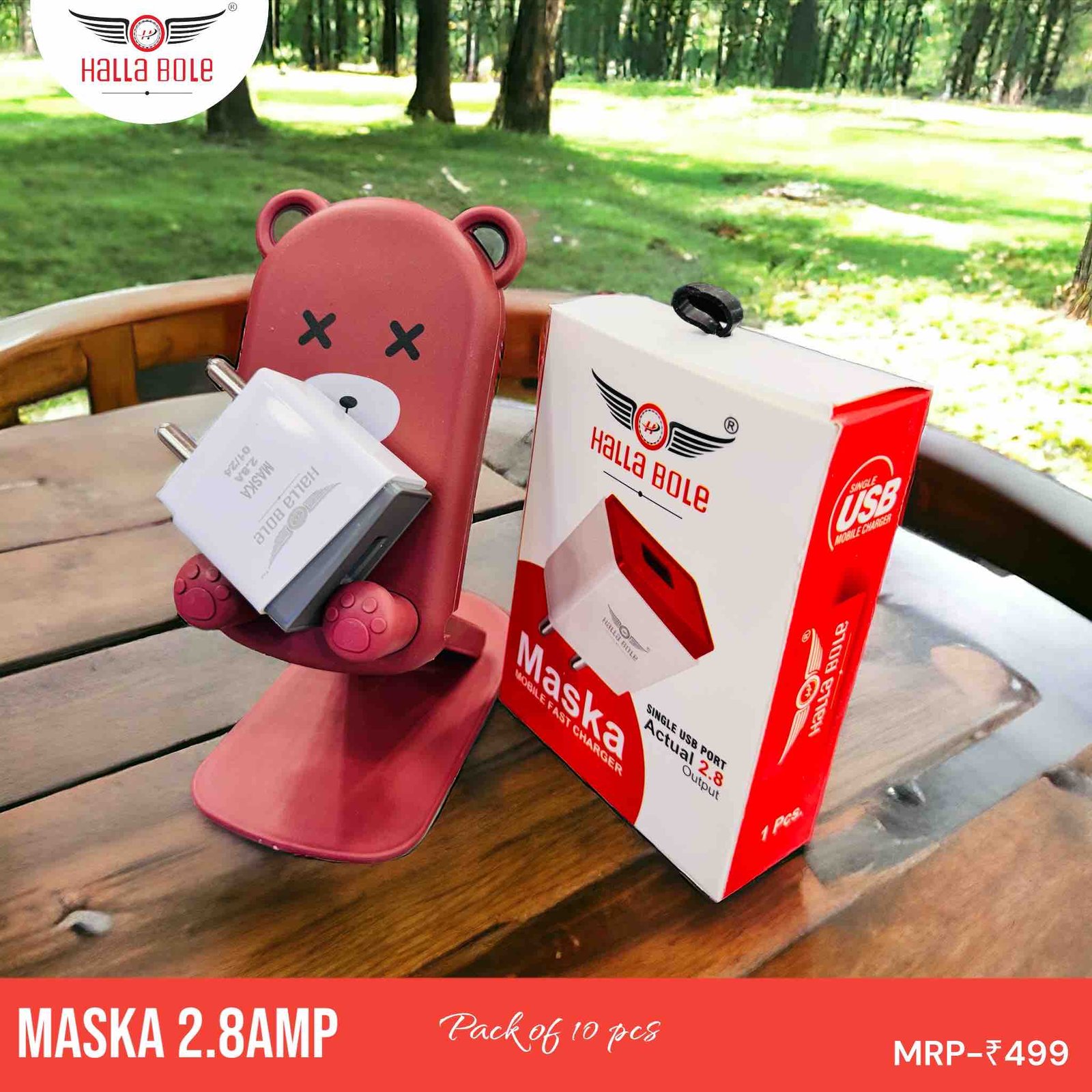 Maska charger 2.8 single USB (6MONTH  GUARANTEE)