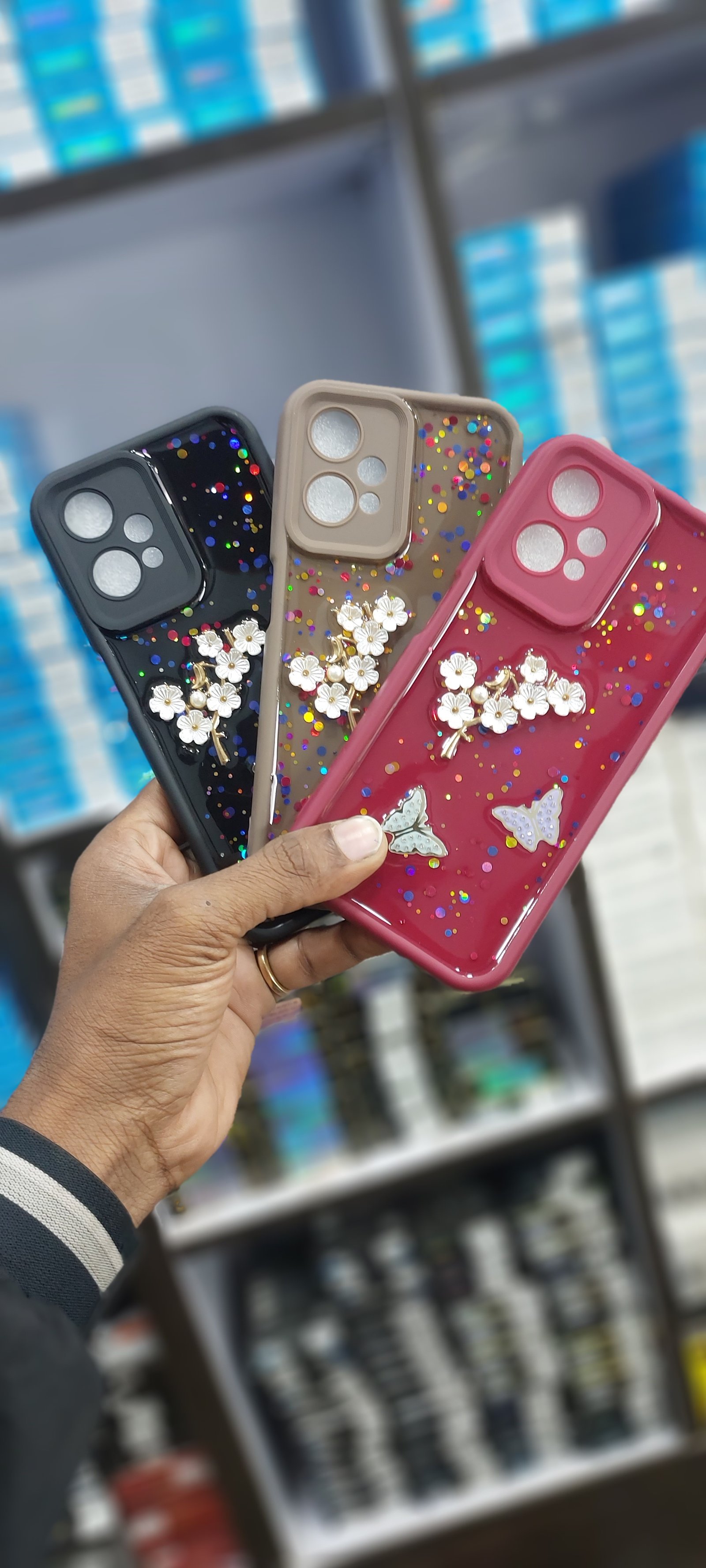 Ladies fancy glitter cover 