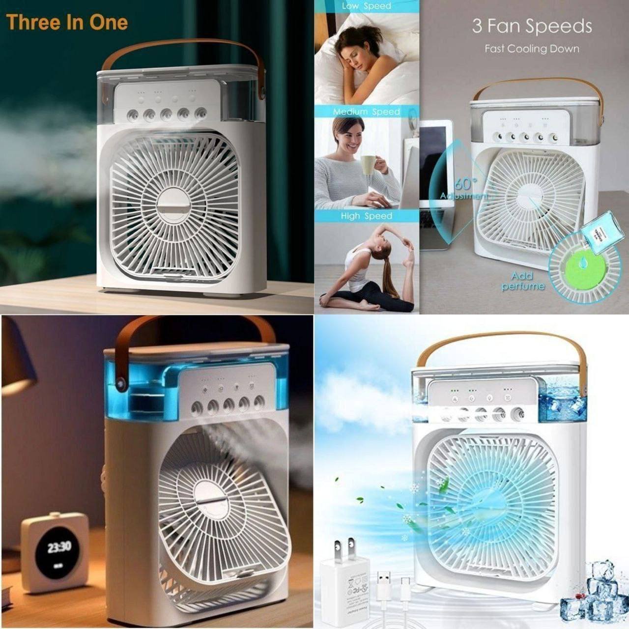 Mini fan Ac with mist  Imported quality 