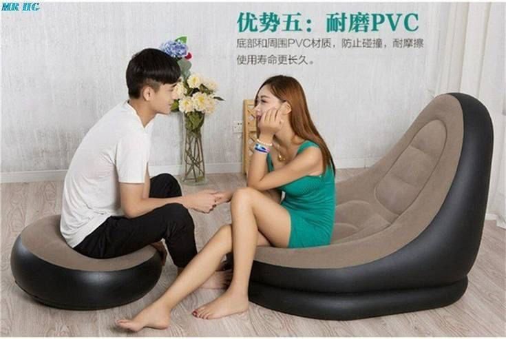 Easy portable sofa with pump