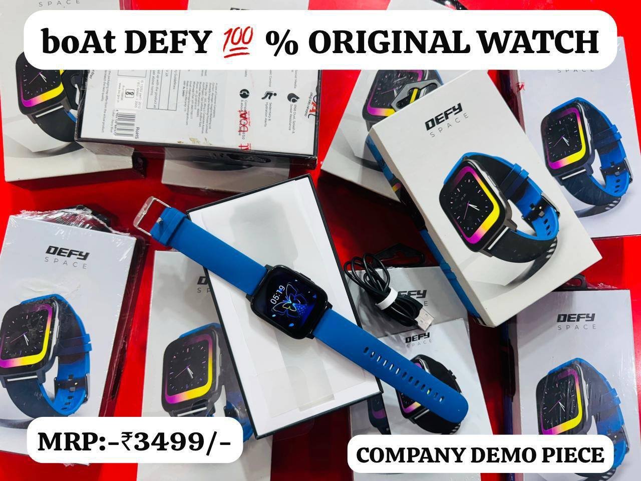 BOAT 💯 % original defy space watch available